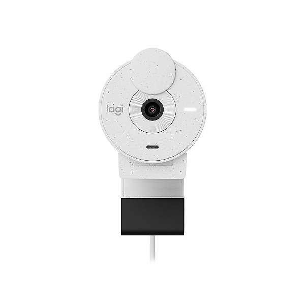 Webcam Logitech Brio 300 Branco Full Hd - 960-001440-C