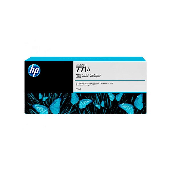 Cartucho De Tinta Hp 771A Preto Fotográfico B6Y21A