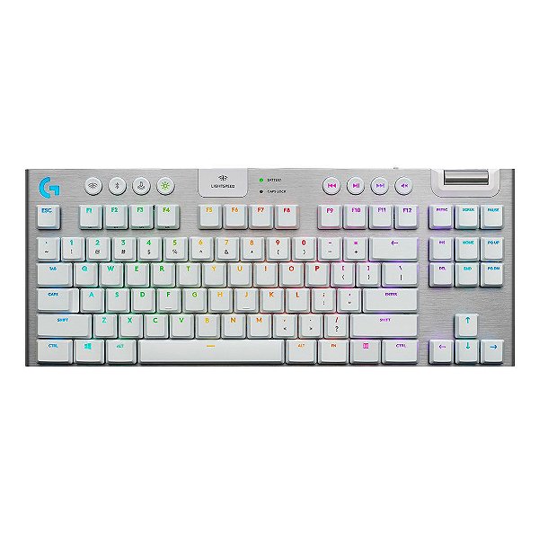 Teclado Gamer Logitech G915 Branco TLK Sem fio 920-009660