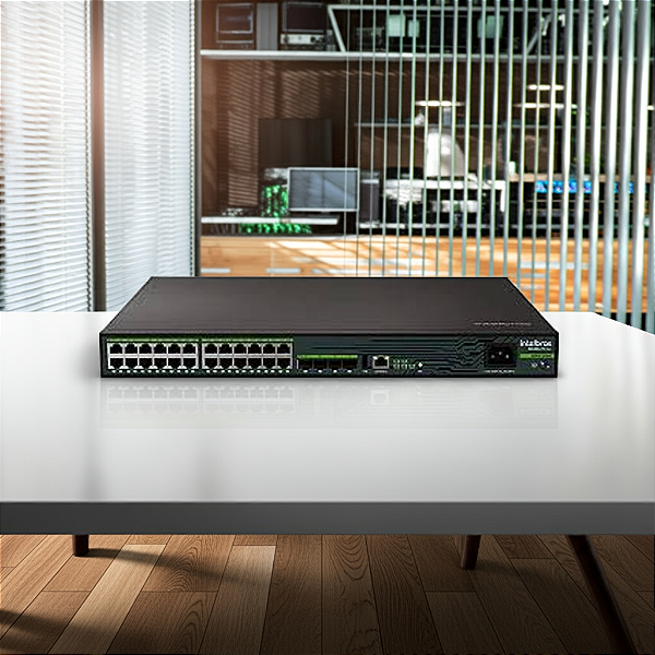 Switch 24P Intelbras S3028G-Pb Gigabit Layer 3/4 Sfp Max 4760078