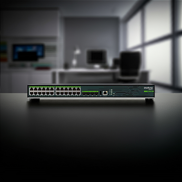 Switch Gerenciavel Layer 3 De 24 Portas Gigabit 4 Sfp+ S3028G-B 4760080