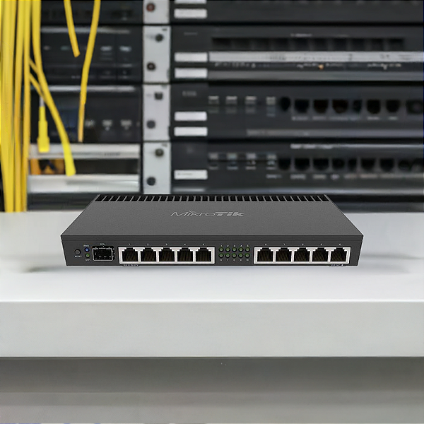 Roteador Mikrotik Gigabit 10P +1 SFP+ - RB4011iGS+RM