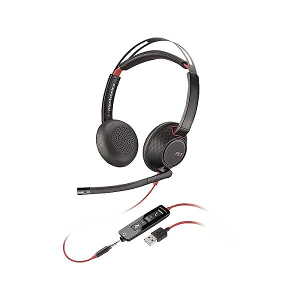 Headset Poly Blackwire 5220 Stereo, C5220, Usb-A, 3.5Mm 80R97Aa