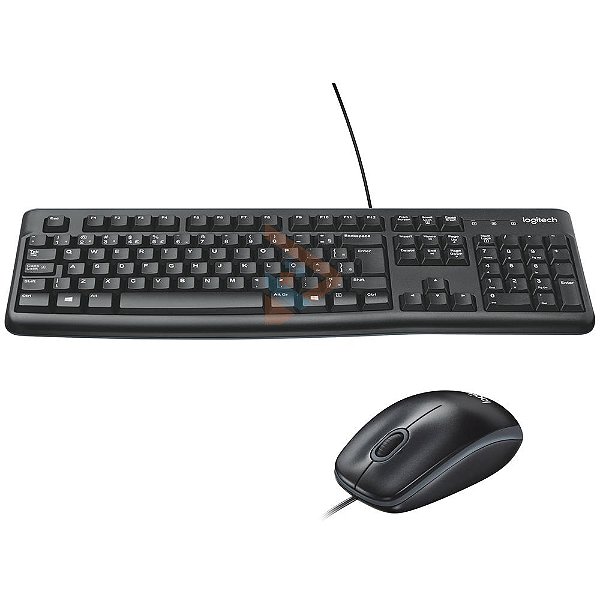 Kit Teclado E Mouse Logitech Mk120 Usb Preto 920-004429