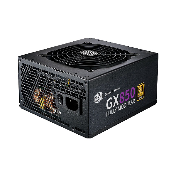 Fonte 850W Cooler Master GX Gold 850 Modular PCF Ativo 80 Plus Gold