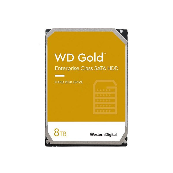 HD Interno 8TB Western Digital Gold Sataiii 256MB WD8004FRYZ