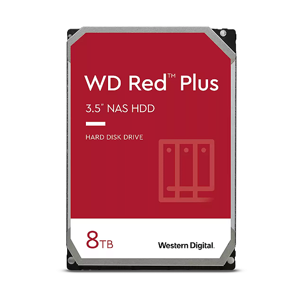 HD Interno 8TB Western Digital RED Plus Sataiii 256MB WD80EFPX