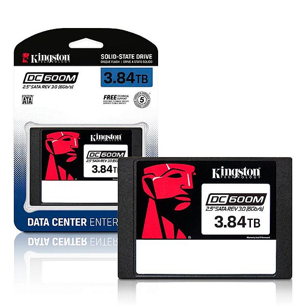 SSD 3.8TB Kingston DC600M SATA3 Data Center 2,5"- SEDC600M/3840G