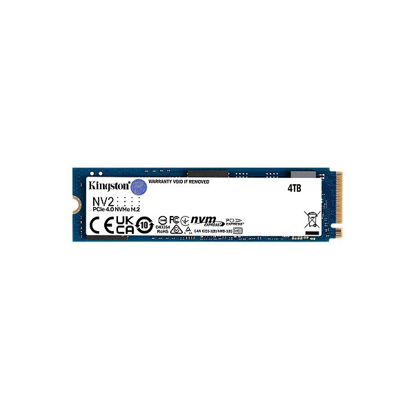 Ssd 4Tb Kingston Nv2 M-2 2280 Pcie 4-0 Leitura 3500Mb 2800Mb Snv2S/4000G