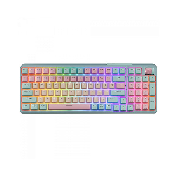 Teclado Mecanico sem fio Gamer MK770 RED Switch Macaron Cooler Master