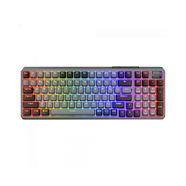 Teclado Mecanico sem fio Gamer MK770 White Switch Space Gray Cooler Master