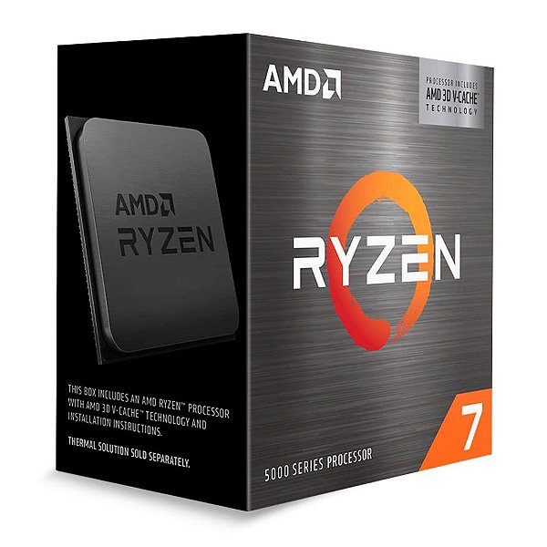 Processador AMD Ryzen 7 5700X3D AM4 - 100100001503WOF