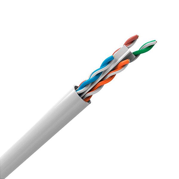 Cabo Lan Furukawa U/utp 24awg X 4 Pares Cat.6 305 Metros Branco 23400199