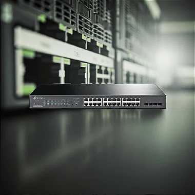 Switch 24P Tp-Link Tl-sg2428p Smart Gigabit 24P Poe+ 4 Slots Sfp Jetstream