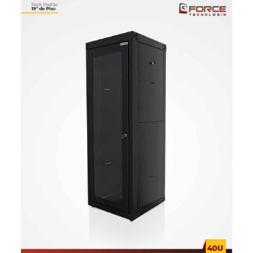 Rack Servidor Gforce Padrao 19 Pol 40U X 570 Piso Desmontavel Acrilico Pt