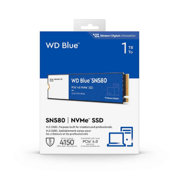 Ssd Wd M.2 2280 Sn580 Blue 1Tb Nvme - Wds100T3B0E