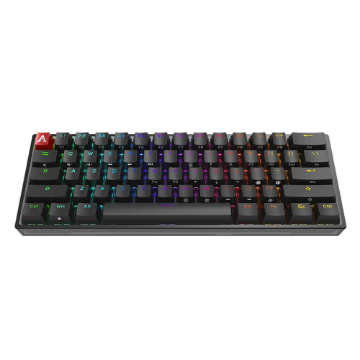 Teclado Gamer Mecanico Aoc Agon Cherry Mx Red 60% Rgb 360° Agk600 Preto