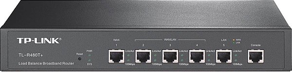 Roteador 5P Tp-Link Tl-r480t+ Broadband com Balanceamento de Carga