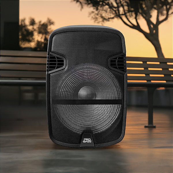 Caixa Ativa Portátil Street 12 Usb/sd/bt 12'' 400w Rms C/Bateria C/Mic