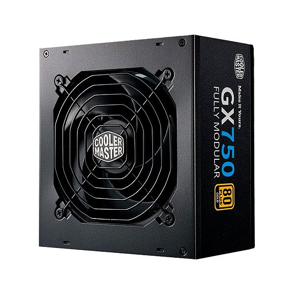 Fonte 750W Cooler Master Gx750 Full Modular 80 Plus Gold Mpe-7501-Afaag-W1