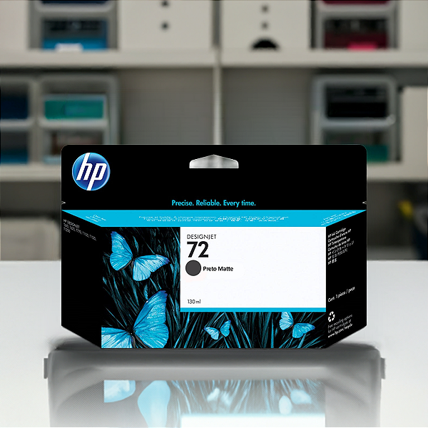 Cartucho De Tinta Hp 72 Preto Fosco Pluk 130Ml C9403Ab