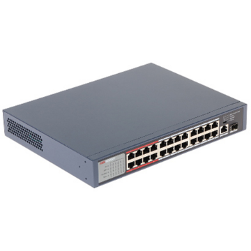 Switch 26P Hikvision Ds-3E0326P-E/M 24 Poe Ativo 802.3Af/At 1 Uplink 1 Sfp