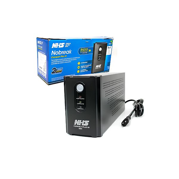 Nobreak NHS Compact Plus III Max 1400VA Mono E.S.120V Bat 2x7Ah/24V 8T