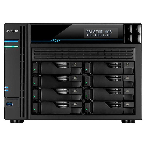 Storage Asustor 10-Baias AS6510T Intel ATOM C3538 2.1GHz 8GB Torre
