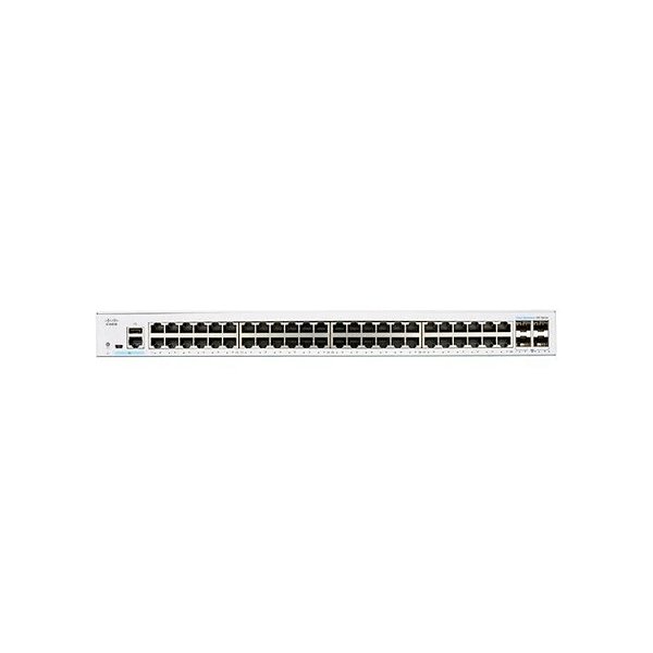 Switch Cisco CBS250 Smart  48 Portas GbE PoE+ 4 Portas SFP 1G