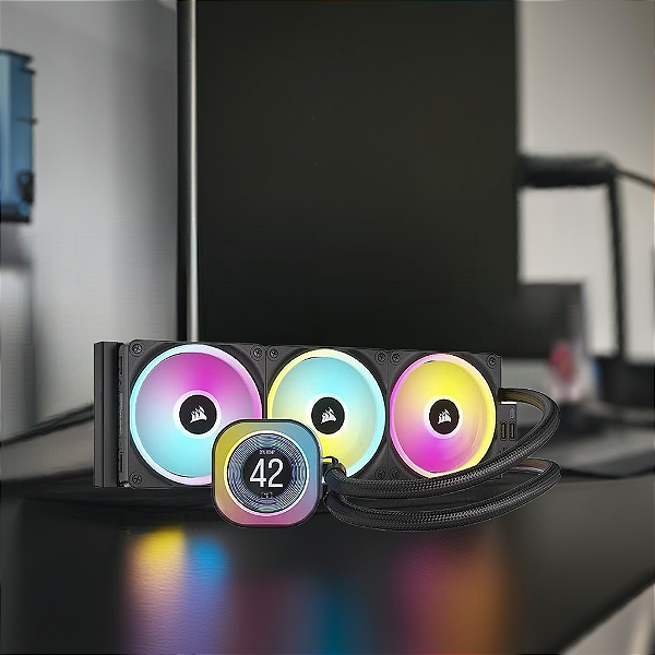 Water Cooler Corsair Icue Link H150i Lcd Aio 360mm Rgb Preto Cw-9061008-ww