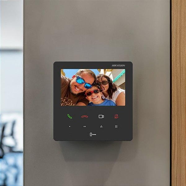 Tela Video Porteiro Hikvision Ds-kh6110-we1 Wifi Poe Chamada No App