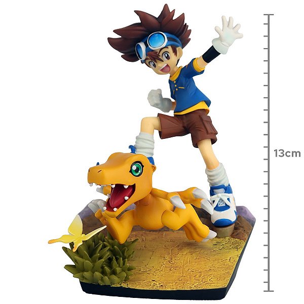 Figure Digimon Adventure Taichi Kamiya E Agumon G.e.m. Series Edicao 20º