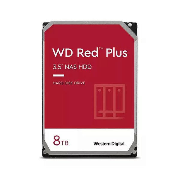 Hd Desktop Wd Red Plus 8Tb Nas Sata6 7200Rpm 256Mb 3,5"