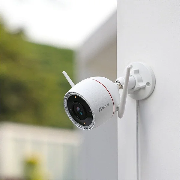 Camera Ezviz Wifi Ip Externa Colorida Noturna Cs-h3c-r100-1k3wkfl(2.8mm) 2k 3mp Ip67 H.265