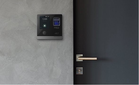 Controlador De Acesso Intelbras Ss 3430 Bio Por Biometria, Rfid E Senha