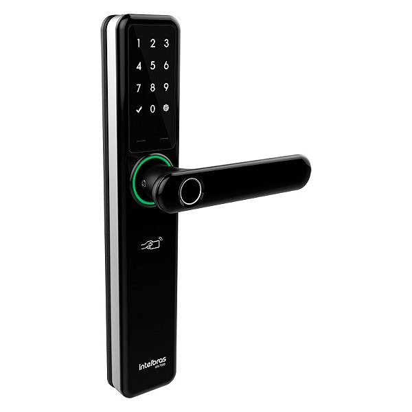 Fechadura Digital Embutir Izy Smart Com Maçaneta E Hub Intelbras Ifr 7000+