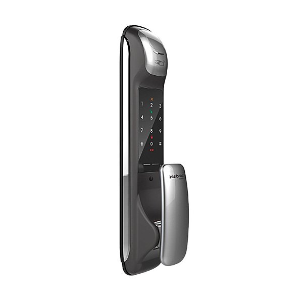 Fechadura Digital Push & Pull Com Biometria E Senha Intelbras Fr 630