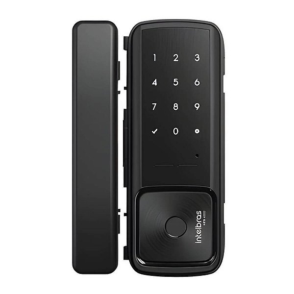 Fechadura Digital Sobrepor Izy Smart Portas De Vidro Intelbras Mfr 4000