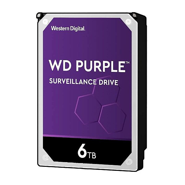 Hd 6Tb Wd Western Digital Purple Disco Rígido Para Cftv Wd64Purz
