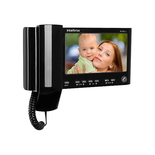 Módulo Interno Para Videoporteiro Intelbras Iv 7000 Hs In Preto 4520806