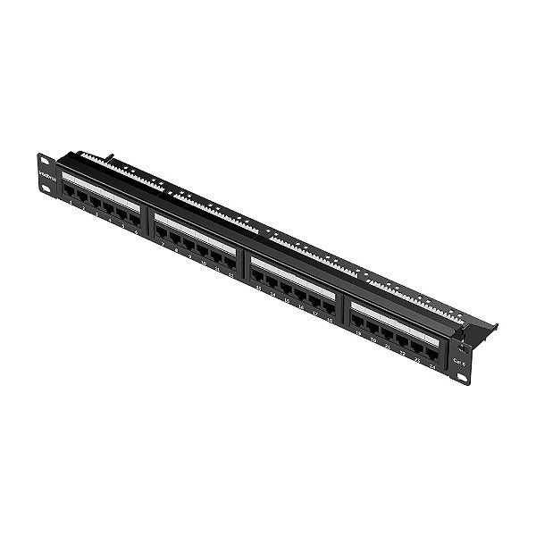 Patch Panel 24 Portas Intelbras Impact Giga Cat6 Pp 624 4770036 ...