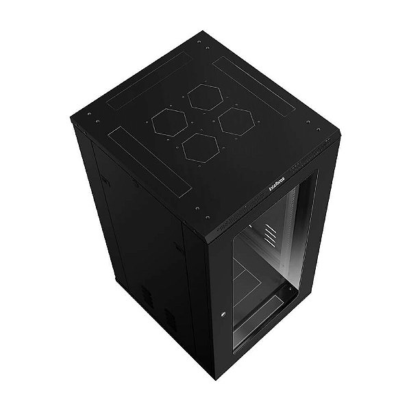 Rack De Piso Intelbras Rpd 2057 Desmontavel 20U X 570Mm Porta Acrilico Preto 4772057