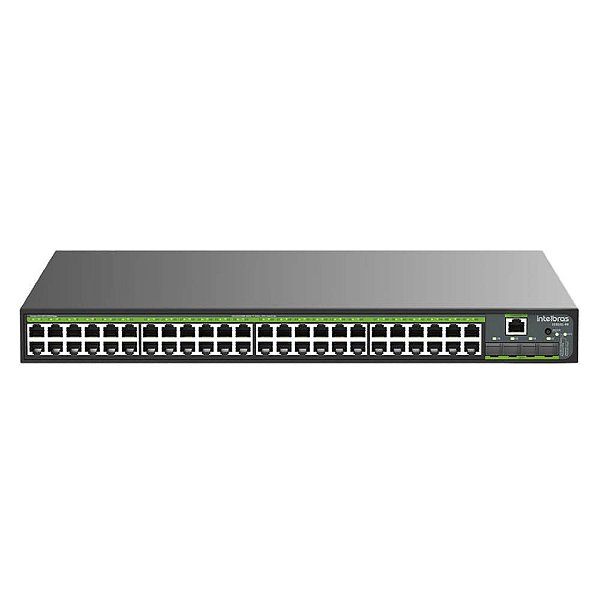 Switch Gerenciavel 48 Portas Giga Intelbras + 4P Sfp+ 10Gb Poe S3352G-Pb 4760102