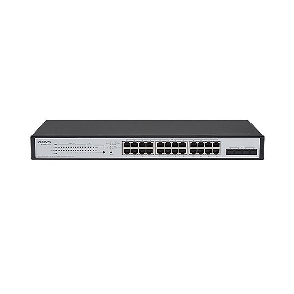 Switch Gerenciavel Poe 24P Giga+4P Gbic Intelbras Sg 2404 Poe L2+ 4780033