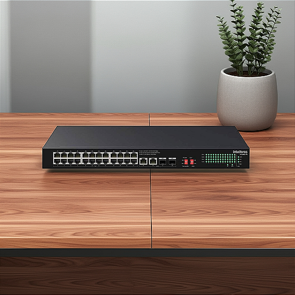 Switch Poe 24 Portas Giga + 4 Portas Uplink S1128G-Pa 4760127