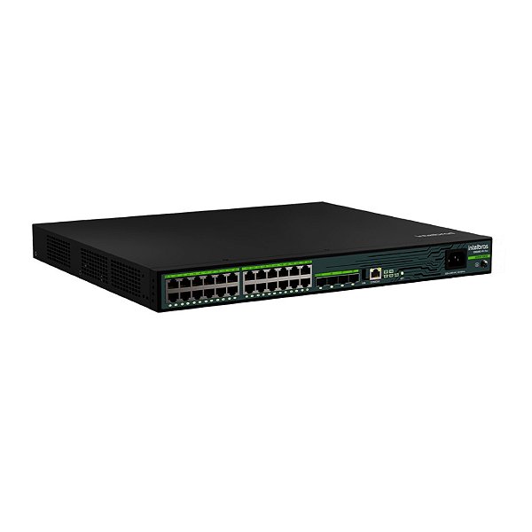 Switch Rack Gerenciável 24P+4P Intelbras Sfp S3028G-B 4760080