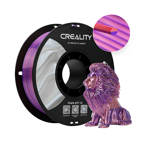 Filamento Creality CrSilk (Rosa E Roxo) 1,75Mm 3301120013