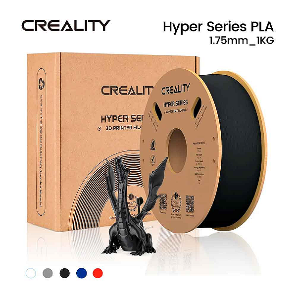 Filamento Creality Hyper Pla (Black) 1,75Mm 3301010343