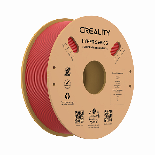 Filamento Creality Hyper Pla (Vermelho) 1,75Mm 3301010342