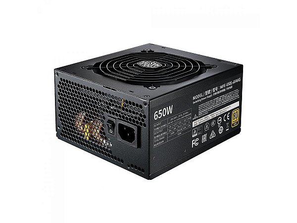 Fonte Cooler Master Mwe Gold V2 650w Modular 80 Plus Gold - Mpe-6501-afaag-wo